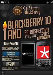 Café com BlackBerry