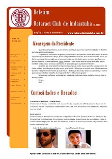 BOLETIM - ROTARACT CLUB DE INDAIATUBA