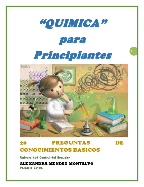 QUIMICA para principiantes 2