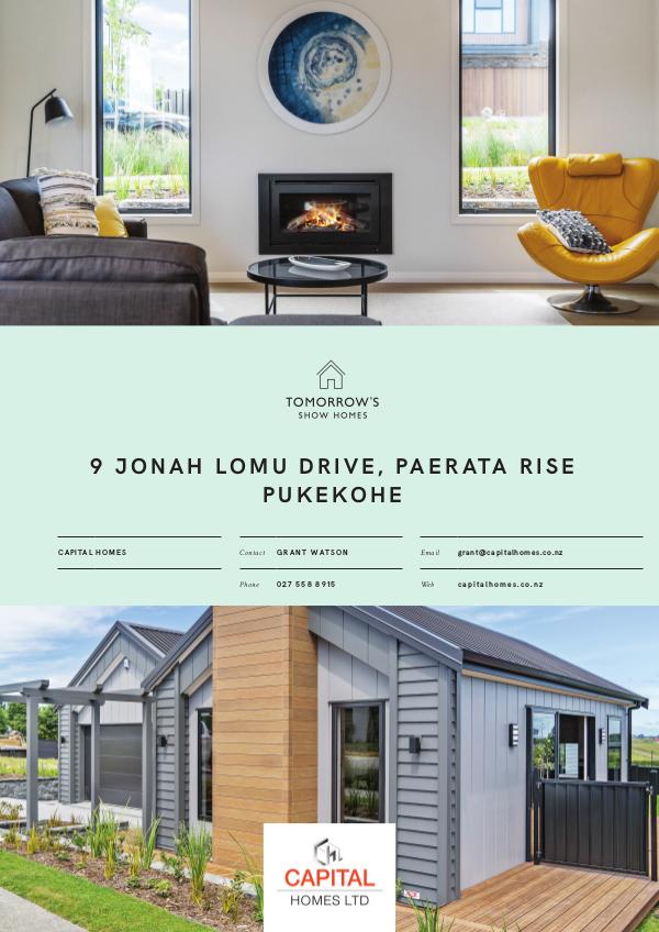 Tomorrow's Show Homes 9 Jonah Lomu Drive, Paerata Rise, PUKEKOHE