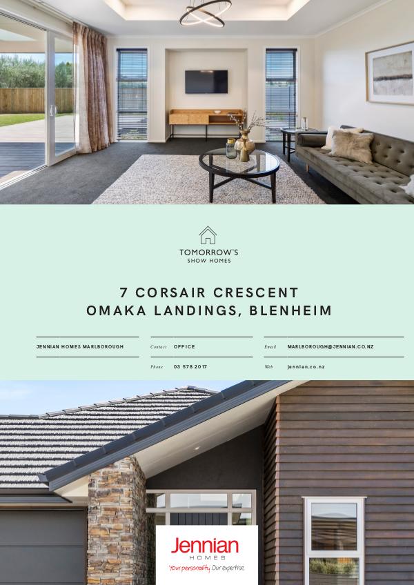 Tomorrow's Show Homes 7 Corsair Crescent, BLENHEIM