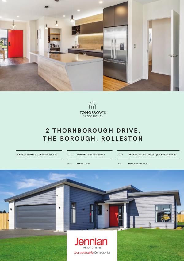 2 Thornborough Drive, The Borough, ROLLESTON