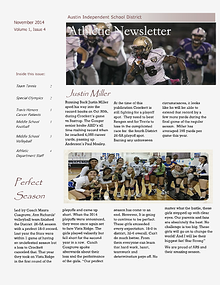 Austin ISD Athletic Newsletter