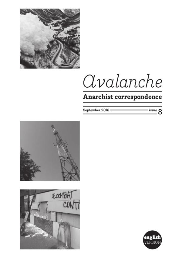 Avalanche - The Anarchist correspondence zine Avalanche - The Anarchist correspondence zine 8