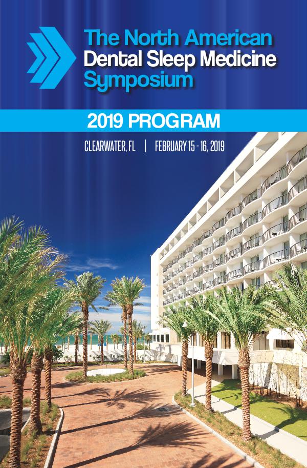 2019 NADSM Symposium Program 2019 Symposium Program