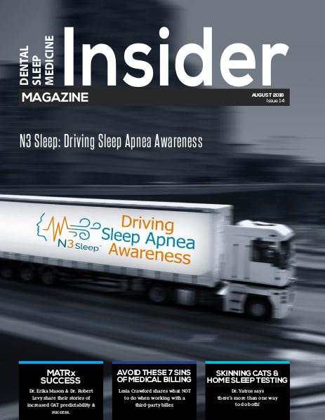 Dental Sleep Medicine Insider August 2016