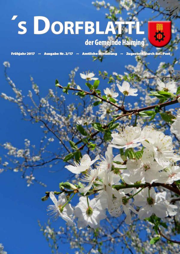 Dorfblattl Haiming Frühjahr 2017 - 02/17