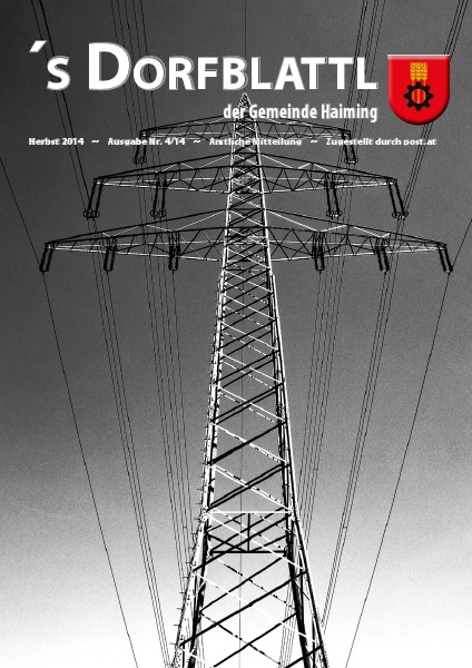 's Dorfblattl Haiming - Digitalausgabe Dorfblattl Haiming Herbst 2014 - 04/14