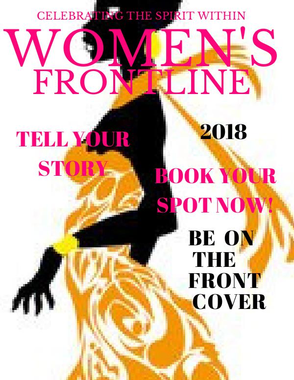 BE ON THE FRONT COVER 2018