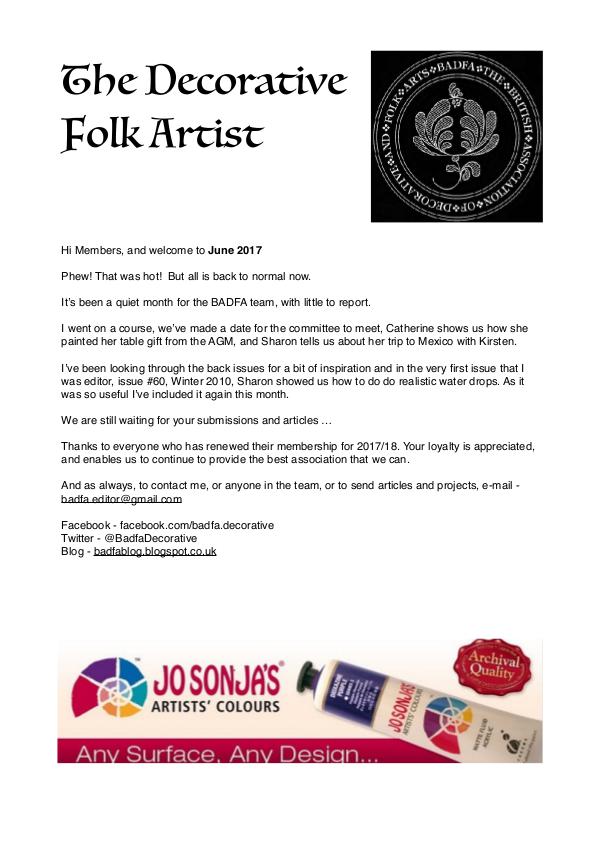 The Decorative Folk Artist June 2017