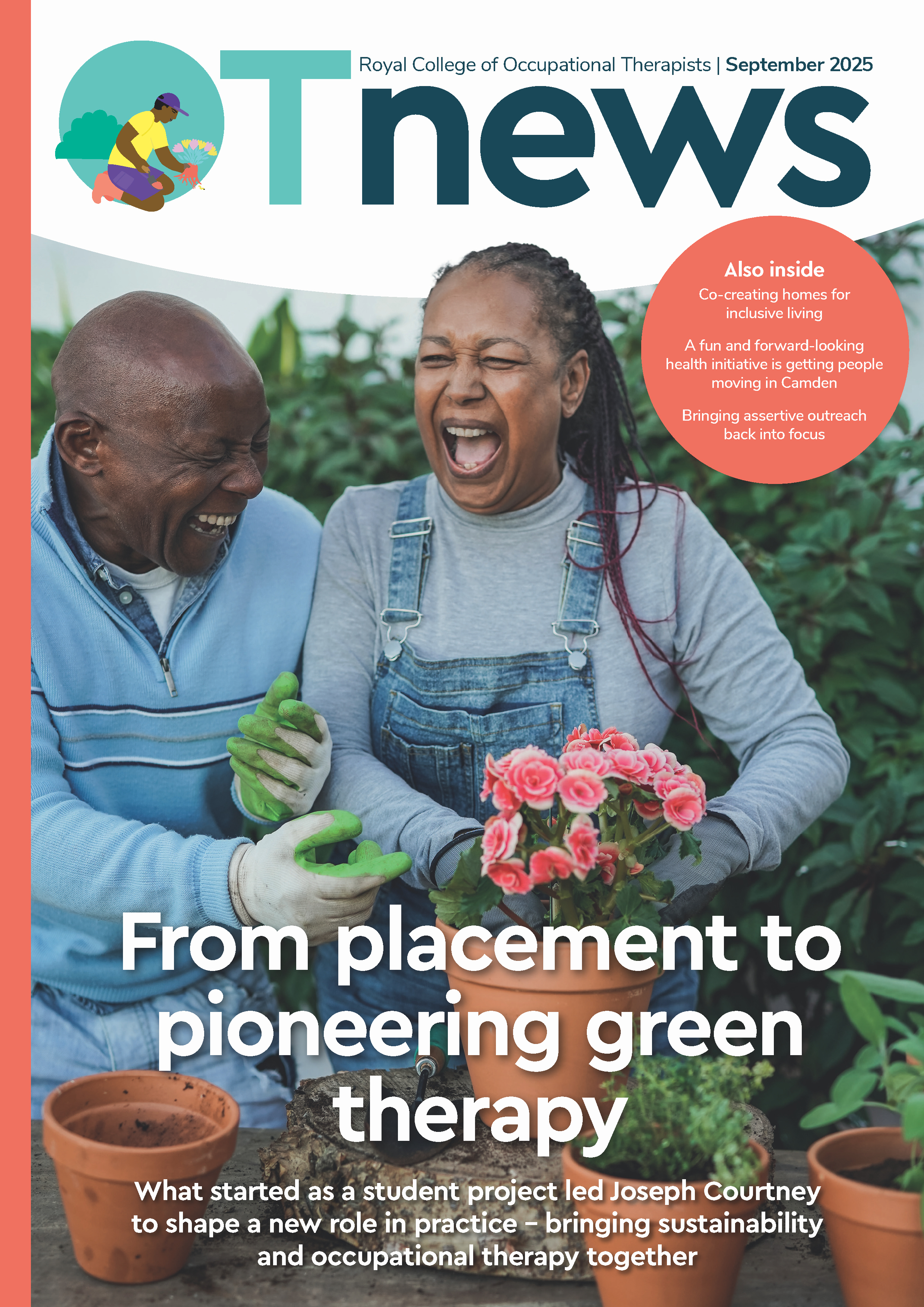 OTnews cover with couple having fun gardening together outdoors
