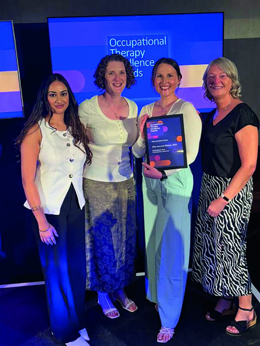 Nikita Kaur, Mental Health and Wellbeing Coach, Catherine Seals and Amelia Thayer, Mental Health Occupational Therapists, and Tracey Colman, PCN Business Manager, from Nottingham West PCN