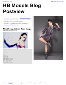 HB Models Management Blog 1