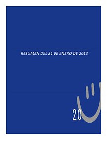 RESUMEN 21 DE ENERO DE 2013