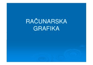 Računarska grafika januar 2013.