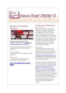 Weekly Employment Law News Briefs