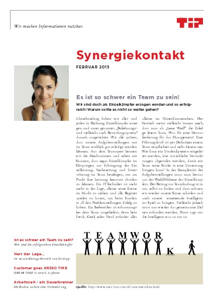 Synergiekontakt 2015 Synergiekontakt Februar