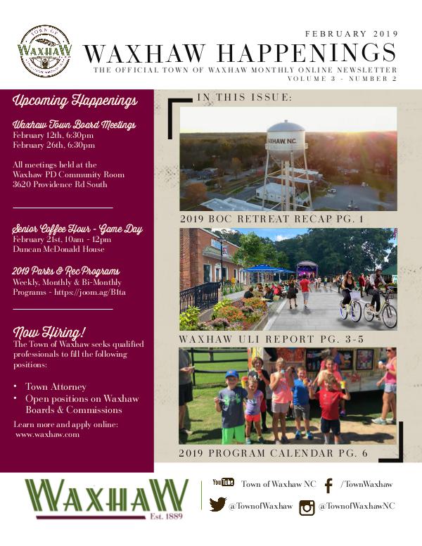 Waxhaw Happenings February 2019