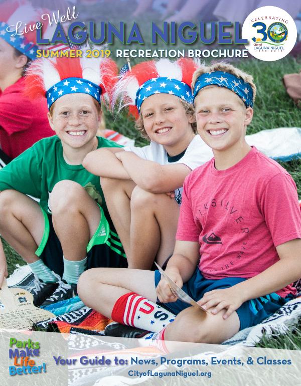 City of Laguna Niguel Recreation Brochure Summer 2019 Recreation Brochure