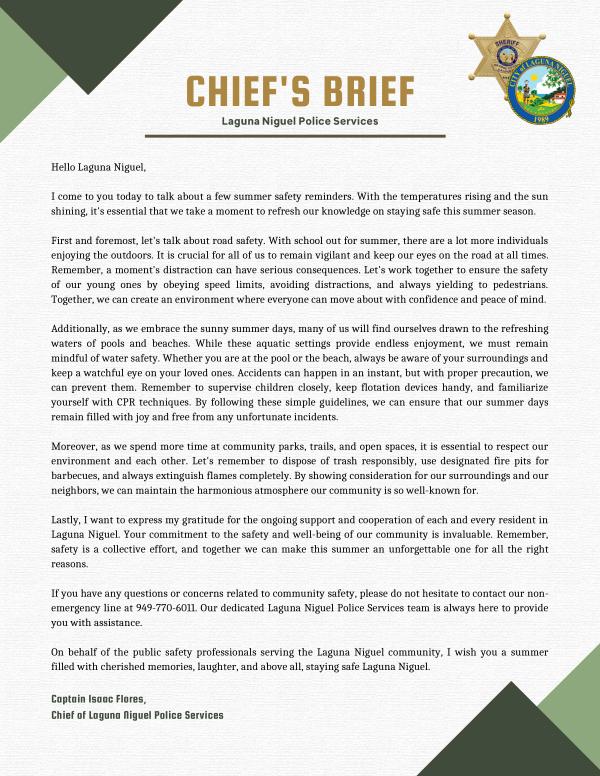 Chiefs Brief - Summer 2023