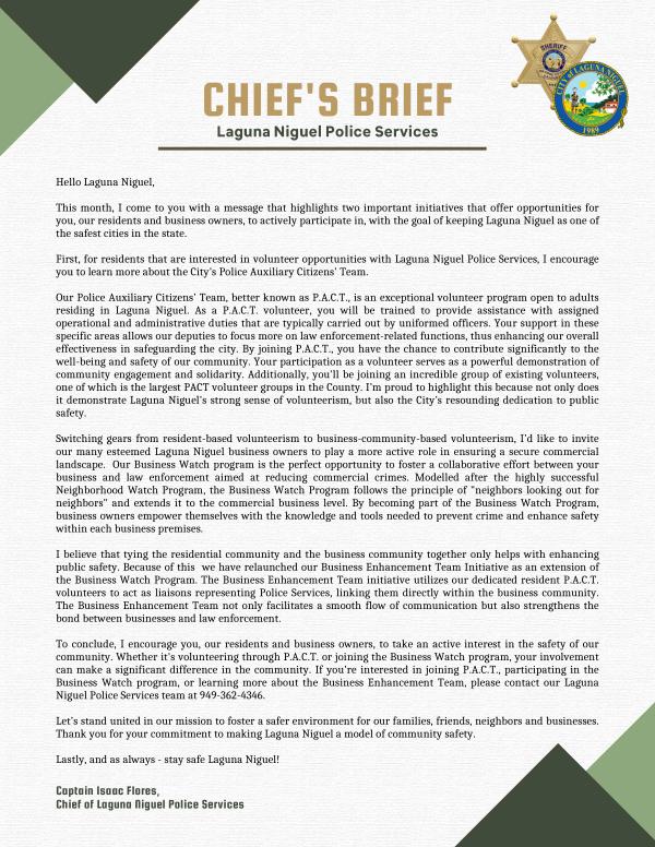 Chiefs Brief - August 2023