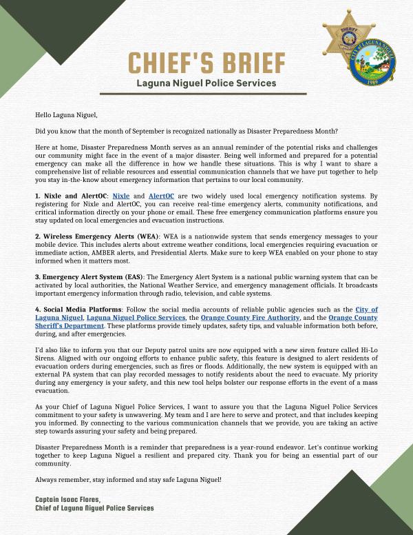 Chiefs Brief - September 2023