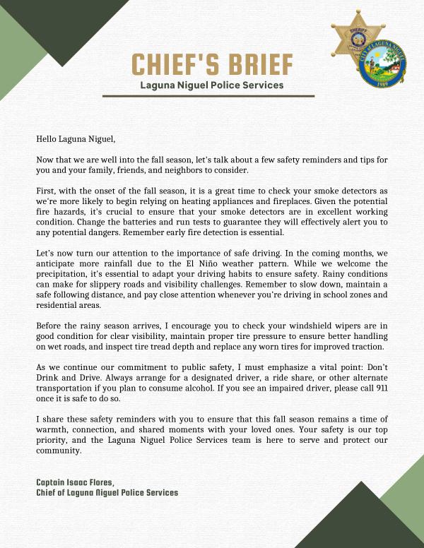 Chiefs Brief - Fall Season 2023