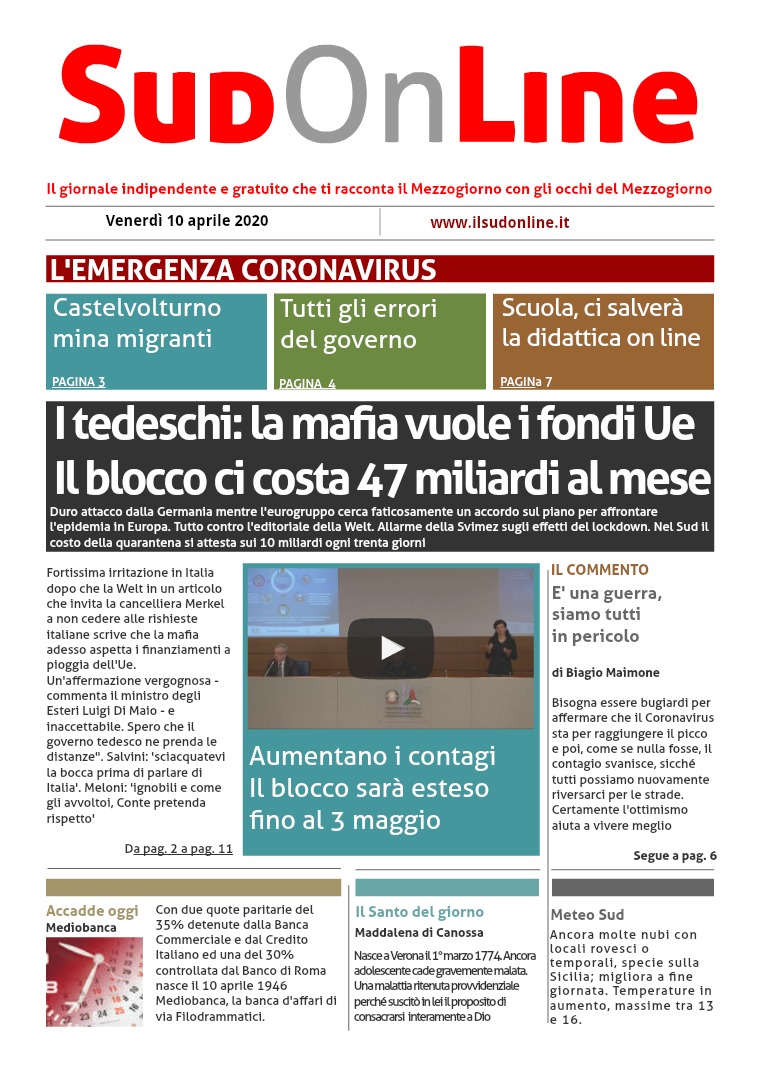 SudOnLine 10 aprile 2020