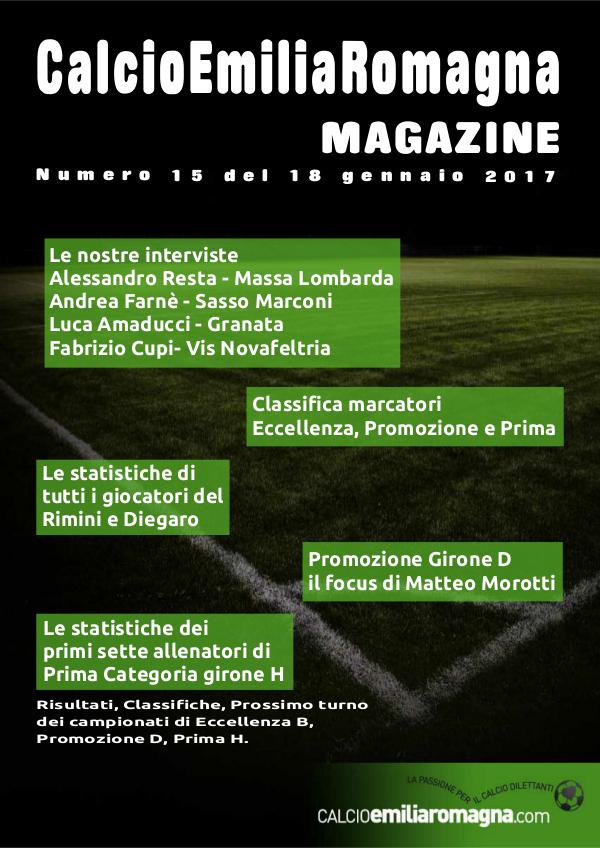 CalcioEmiliaRomagna Magazine Numero 15