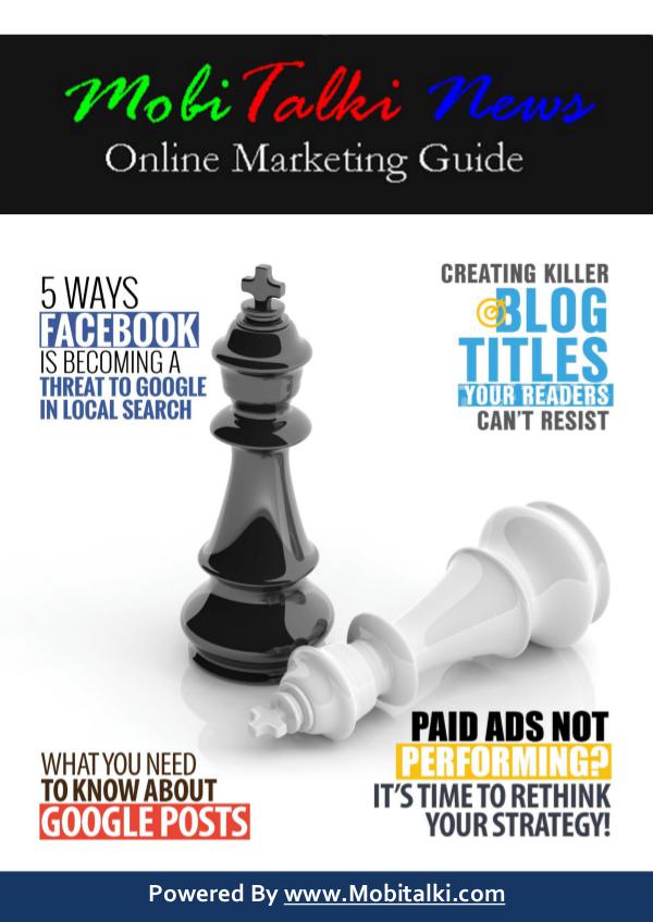 Mobitalki News: Your Online Marketing Guide MobiTalki News Magazine Issue#1