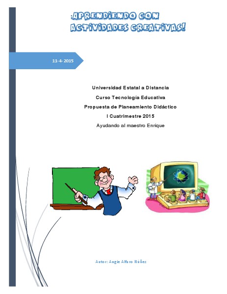 Aprendamos con actividades creativas abril 2015