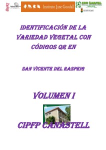 IDENTIFICACIÓN DE LA VARIEDAD VEGETAL CON CÓDIGOS QR 2013