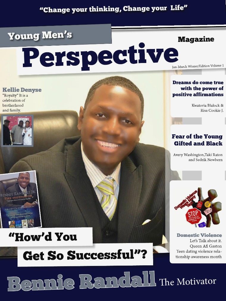 Young Men's Perspective Magazine vol 1 winter edition volume 1 March 2013