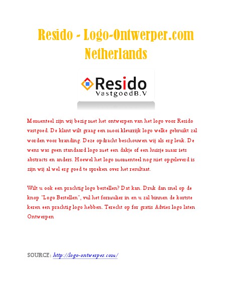 Resido - Logo-Ontwerper.com Netherlands logo maken