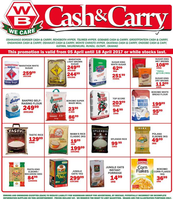 Woermann Cash & Carry Namibia 5 April - 18 April 2017