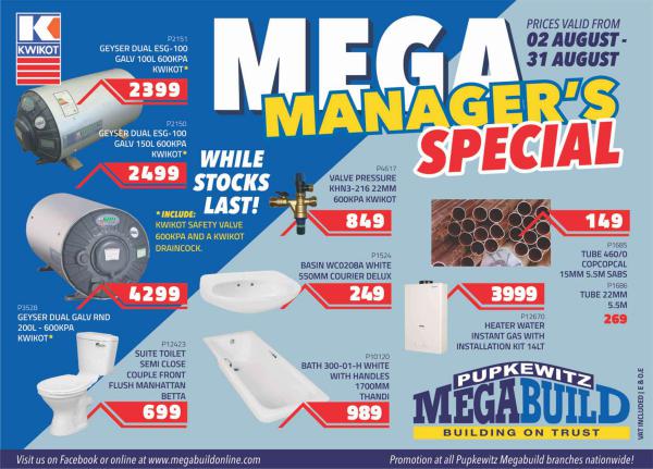 Pupkewitz MegaBuild Namibia Mega Manager's Special