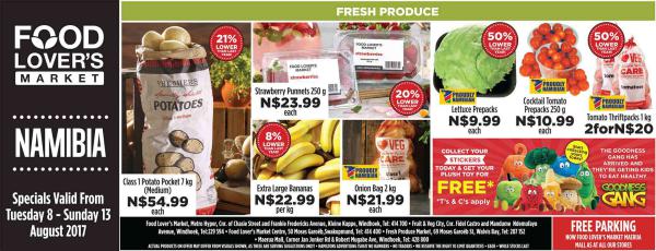 Fruit & Veg City Namibia 8 August - 13 August 2017