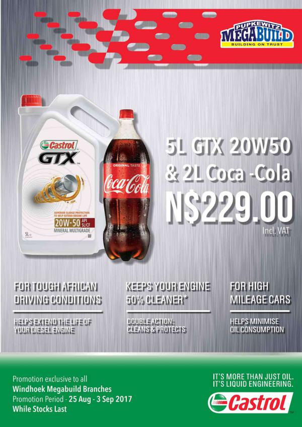 Pupkewitz MegaBuild Namibia Castrol & Coca Cola Promo