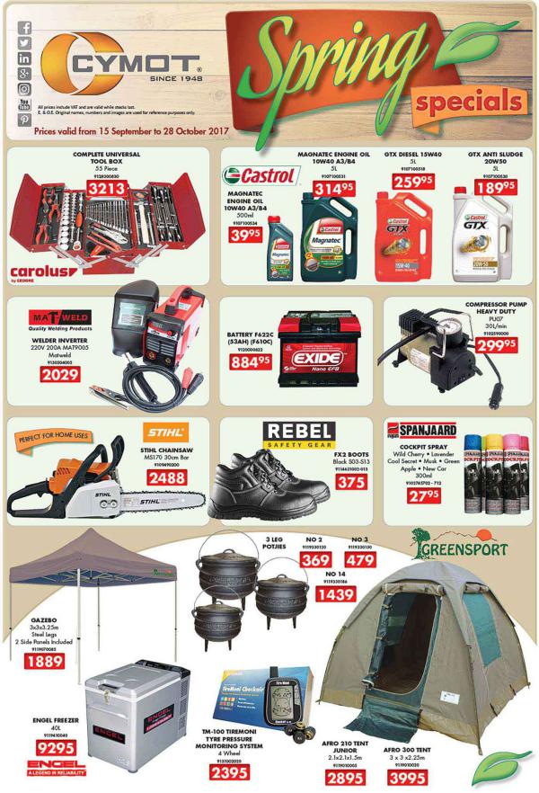 Cymot Namibia Spring Specials