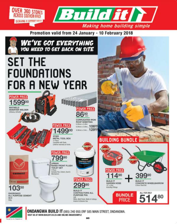 Build It - Ondangwa 24 Jan - 10 Feb 2018