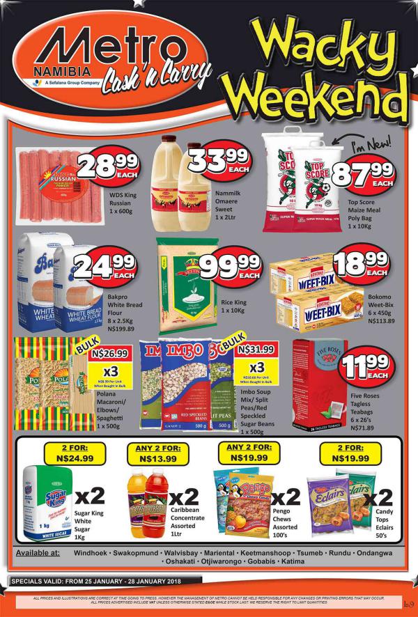 Metro Cash & Carry Namibia 25 Jan - 28 Jan 2018