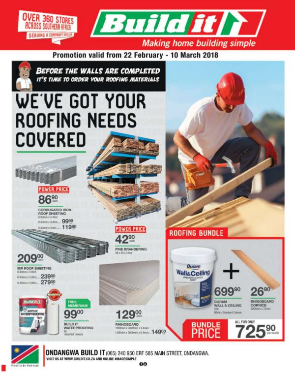 Build It - Ondangwa 22 Feb - 10 Mar 2018