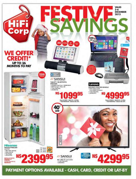 HiFi Corp Namibia 3 December - 6 December 2015