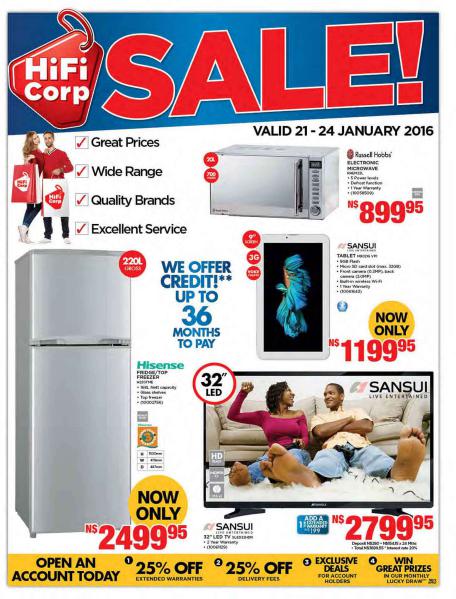 HiFi Corp Namibia 21 January - 24 January 2016