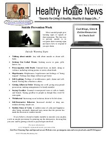 Healthy Home Newsletter