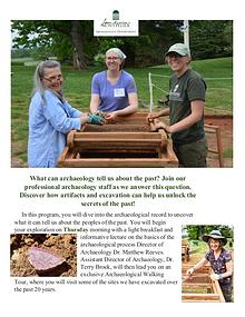 Montpelier Archaeology Public Programs (2019/2020)