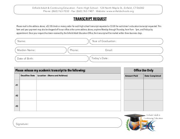 EAE Transcript Request Form2017