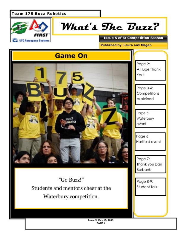 Buzz 2019 Newsletter Issue 5