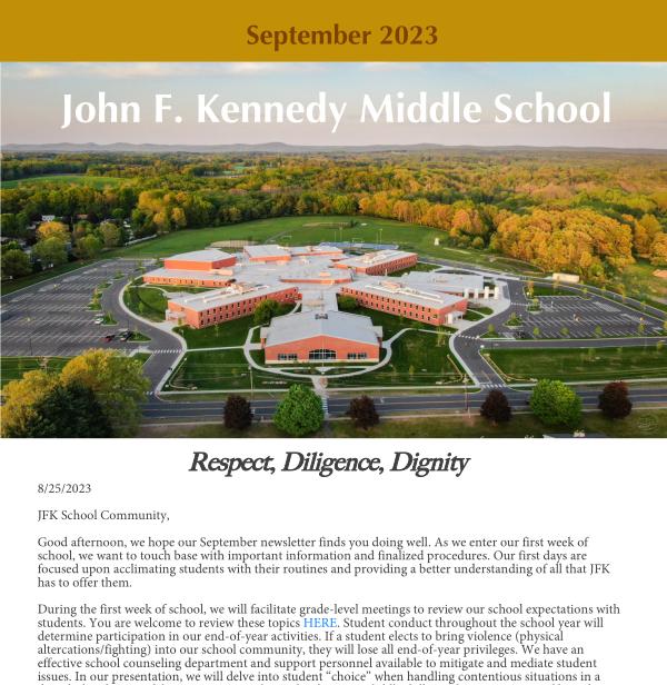 JFK Sept 2023 newsletter