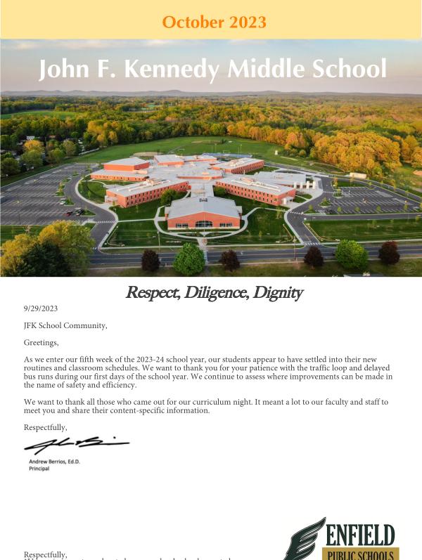 JFK Oct Newsletter 2023